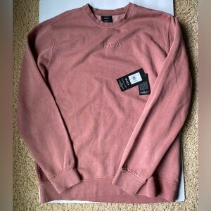 RVCA Fleece Crew Sweatshirt Mens Medium New